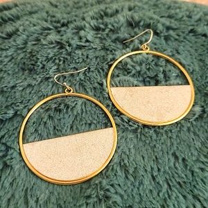 Fun gold & silver hoop earrings!
